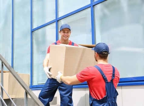 Prepared bulk waste items for collection
