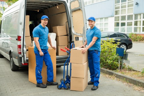 Furniture and appliances ready for bulk waste collection