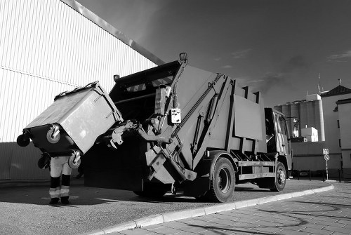 Bulk waste collection truck in Hornchurch