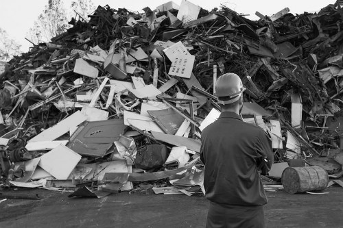 Residents preparing bulk waste for pickup