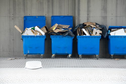 Bulk waste collection truck in Richmond upon Thames