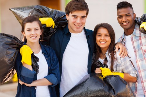 Community participating in bulk waste management