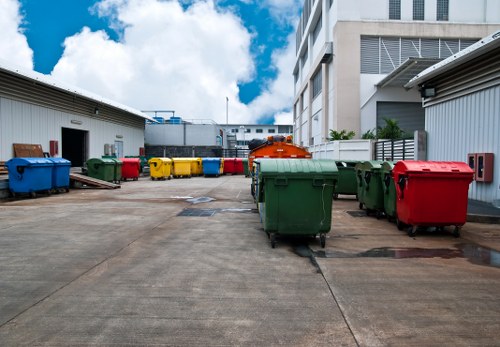 Team preparing bulk waste items for collection