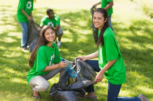 Residents disposing of bulk waste items