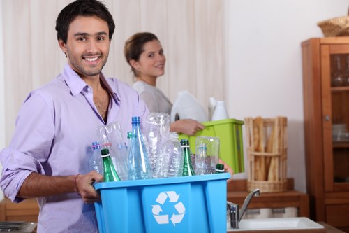 Residents preparing items for bulk waste pickup in Eastcote