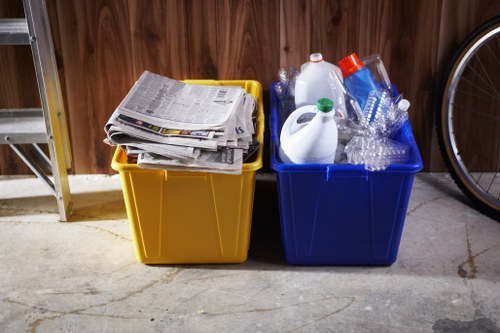 Residents preparing bulk waste for collection