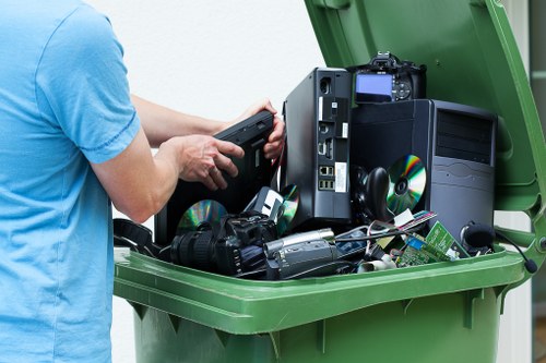 Recycling center handling bulk waste materials in Manor House