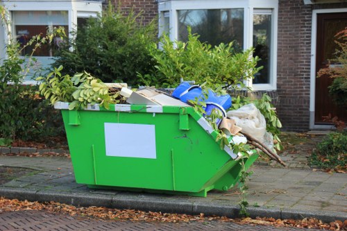 Residents preparing items for bulk waste pickup in Holland Park